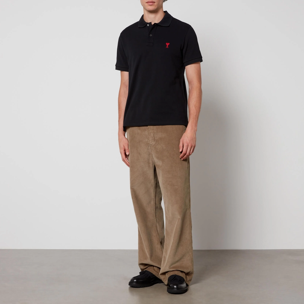 AMI Paris de Coeur Organic Cotton Polo Shirt - XXS